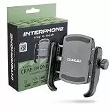 Interphone QUIKLOX Crab Universal Handyhalterung Motorrad – vielseitige modulare Handyhalterung für den Lenker – einhändiger Motorrad Handyhalter für Modelle von 3,5' bis 7,5'