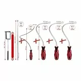 KS Tools 550.1090 Flexibler und Teleskop-Magnethalter und Inspektionsspiegel-Satz, 6-tlg