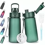 AOPREL Trinkflasche 600ml, Wasserflasche BPA-Frei aus Tritan, Sport Trinkflasche Auslaufsicher 600ml Flasche für Fitness, Wandern, Camping, Schule und Büro