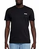 Snocks Crew T-Shirt für Herren Schwarz aus 100% Bio Baumwolle gr. M - T Shirt Herren Schwarz für jeden Anlass - Ideales Basic Tshirt Herren Schwarz - Schwarze Tshirt Herren mit Perfektem Passform