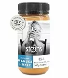 Steens Manuka Honey MGO 85+ - ein roher 100% zertifizierter multifloraler Manuka Honig - abgefüllt und versiegelt in Neuseeland - 500 g