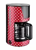 Kalorik TKG CM 1045.1 RWD Filterkaffeemaschine mit 1,5 l Glaskanne, 900 W, rot/weiß