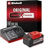 Original Einhell Starter Kit 5,2 Ah Akku und Fastcharger Power X-Change (Li-Ion, 18 V, 80 min Ladezeit, passend für alle Power X-Change Geräte)