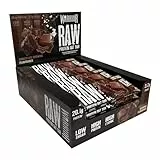 Warrior Raw Protein Riegel Flapjack 12 x 75 g (Schoko-Brownie) – Zuckerarmer, ballaststoffreicher Mahlzeitenersatz & Frühstücks-Hafer-Snack für Energie, muskelaturaufbau & Sättigung