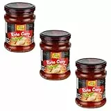 Real Thai Rote Curry Paste 227g Glas – 3er Pack - Authentische thailändische Currypaste für Currygerichte, ohne Zusatzstoffe, ideal mit Kokosmilch für traditionellen Geschmack