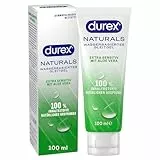 Durex Naturals Extra Sensitiv Gleitgel – 100% natürliches Gleitmittel mit Aloe Vera Extrakt – Dermatologisch getestet & pH-freundlich – 100 ml (1 x 100 ml)