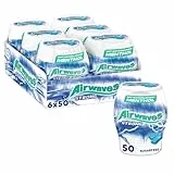 Airwaves Kaugummi Strong, Zuckerfrei, weiß, 6 Dosen (6 x 50 Dragees) ( Verpackung kann variieren)