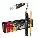 EverBrite Geschenke für Männer, Magnetheber Taschenlampe LED 2 Stück, kleine Geschenke für Männer Vater, Magnetgreifer, flexibler Krallengreifer mit starkem Magnetstab