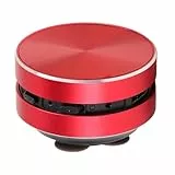 ASHATA Wireless-Knochenleitungslautsprecher, Saugnapf, Dual-Stereo-Bass-Sound, Kreativer Lautsprecher, FM-Radio, Musikplayer für Badezimmer, Outdoor, Zuhause, Reisen (Rot)