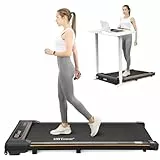 HBTower Walking Pad, Laufband für zuhause, Laufbänder Unter dem Schreibtisch mit Fernbedienung, Treadmill mit LED Anzeige und Fernbedienung, 1-6km/h Treadmill