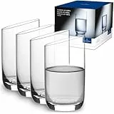 Villeroy & Boch - NewMoon Wasserglas Set 4-teilig 200 ml Klar, Spülmaschinenfest, Gläser Set, Trinkgläser, Wassergläser, Saftgläser, Gläserset, Becher, Trinkgeschirr, Kristallglas