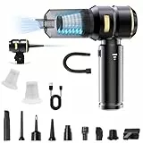 Ousmile Handstaubsauger, 4-in-1Handstaubsauger Akku, 18000Pa Auto Staubsauger Stark, 3-Gang Mini Staubsauger mit Waschbar HEPA-Filter, Nass&Trocken Handsauger für den Auto, Haus, Küche, Tierhaare