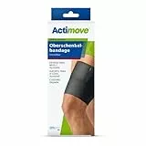 Actimove SPORTS EDITION einstellbare Oberschenkelbandage - feste Kompression - für den Sport - Schwarz, Universalgröße