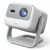 JMGO N1S 4K UHD Mini Beamer, Triple Laser Projektor, 1100 ISO Lumen, Gimbal Echtzeit Autofokus, Google TV, Netflix, 110% BT.2020, HDR10, 10W Dolby Audio, Blu-ray 3D, 200' für Aussen, Gaming, Business