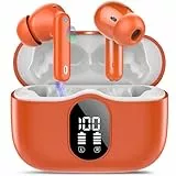 Bluetooth Kopfhörer, Kopfhörer Kabellos Bluetooth 5.4 Sport In Ear Kopfhörer mit 4 Mikrofon, 40 std Spielzeit, LED-Anzeige, ENC Lärmreduzierung, Tiefer Bass Ohrhörer für Arbeit und Studium