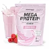 Energybody Mega Protein 'Himbeer-Joghurt' 500 g - Mehrkomponenten Protein Pulver mit Casein Whey Mix als Eiweiß Protein Pulver - Protein Shake ohne Aspartam - Eiweißpulver - 20 Portionen