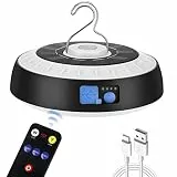Auniq Campinglampe LED Camping Laterne mit Eingebauter Starker Magnet & Haken, Zeltlampe Tragbar Campingleuchte Notfallleuchte Camping Licht mit 6 Licht Modi für Angeln, Wandern, Notfall, Camping