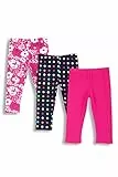 Chicco Mädchen Set aus Capri-Leggings aus Leichter Baumwolle Hose (3er Pack)