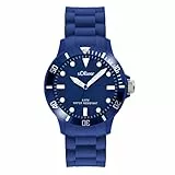 s.Oliver Unisex-Armbanduhr Analog Silikon - SO-2577-PQ - blau