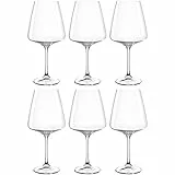LEONARDO HOME Paladino Rotwein-Gläser, 6er Set, spülmaschinenfeste Wein-Gläser, Rotwein-Kelch mit gezogenem Stiel, Weingläser, 660 ml, 066311
