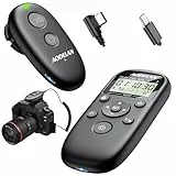 Wiederaufladbarer kabelloser Fernauslöser mit Intervalltimer für Sony-Kameras – Aodelan Wireless Intervalometer Fernauslöser kompatibel mit Sony ZV-E10 II, A7 IV, A7R V, A9 III, A6600, ZV-1, RX100 VII