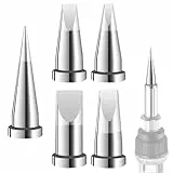 Wjelet 5 Stück LT Ersatz Lötspitzen, Schweißlötspitzen für Weller WP80 WSP80 WSD81 WS81 WD1000 WD2000 W13338 WSF81D8 WS81D5,Lötkolbengriff LTS LTA LTB LTC LTD