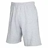 Fruit of The Loom Herren Relaxed Sportshorts Lightweight 640360, Einfarbig, Gr. 40 (Herstellergröße: L), Grau (Graumeliert 94)