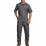 Dickies Herren Kurzärmeliger Overall Arbeitsoverall, Grau V1, XL