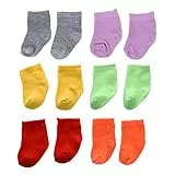 Toyvian Puppensocken für 18-Zoll-Babypuppen, 6 Paar Puppensöckchen Puppenkleidungs zubehör