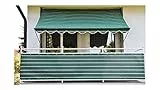 Angerer Freizeitmöbel GmbH Klemmmarkise Exklusiv - Markise für Sonnenschutz - Montage ohne Bohren und Dübeln - ideale Balkonmarkise für Mietwohnungen (Grün, 300 cm)