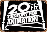Yzixulet 20th Century Fox Poster Vintage 20,3 x 30,5 cm Metall Blechschild Funny Man Cave Decor