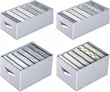 Kleiderschrank Organizer 2+2 Stücke, Hosen Organizer für Kleiderschrank Kleideraufbewahrung Organizer Box für Jeans Hosen Hemden