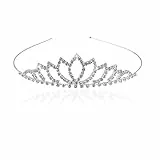 Frauen Mädchen Strass Kopf Schmuck Kronprinzessin Stirnband,Krone Stilvolle Strass Prinzessin Stirnband Haarspange Diadem Hochzeit Braut Stirnband Tiara.
