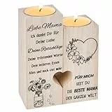 Muttertagsgeschenk,Holz Kerzenständer,Muttertagsgeschenke für Mama Oma
