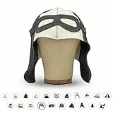 LoWell® Saunahut für Damen und Herren – Hut aus 100% Wollfilz inkl. Sauna-Ratgeber – ideales Sauna Zubehör für Wellness & Entspannung – Pilot Design