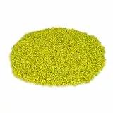 NaDeco Dekogranulat im Beutel, Gewicht ca. 1kg, Körnung 2-3mm, 15 Farben zur Auswahl | Farbsand | Zierkies | Deko-Kies | Quarzsand | Streusand | Farbiger Deko-Sand, Farbe:Apfelgrün