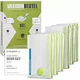 NORDIC® - Vakuumbeutel für Kleidung - 6 Stück in 60x40cm + 70x50cm – BPA Frei - Vakuumbeutel klein - Vacuum Bags for Clothing – Vakuumierbeutel Kleidung – Vacuum Storage Bags - Vakuum Reisebeutel