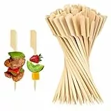 BOULESENM 200 Stück Bambus Spieße，9cm Spieße Snack Fingerfood,Cocktailspieße Spiesse für Snacks Fingerfood Bambus fingerfoods Spieße für Cocktail, Vorspeisen,Sandwich, Grill, Snacks