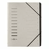 Pagna 40059-21 Ordnungsmappe 12 Fächer, hellgrau