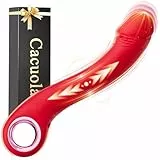 Cacuola Vibrator Dildo, Schneller Stoßfunktion Dildos, Blitzladung Sex Spielzeug für die Frau, Präzise Stimulation des G Punkt Vibration für Frauen, Vibratorensets für Frauen Sexspielzeug mit Handring