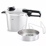 Fissler Vitavit Premium/Schnellkochtopf (6 L, Ø 22 cm) Edelstahl-Dampfkochtopf,4-Garstufen, Inkl. Einsatz - Made in Germany, Induktion