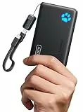 INIU Power Bank, Kleiner 45W Schnellladen 10000mAh Powerbank mit Abnehmbar USB C Kabel, Flugtauglich & Reise-Essential, Externe Handyakkus für iPhone 17 16 15 Pro, Samsung S25, Xiaomi, iPad etc
