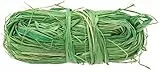 Meister Naturbast 50 g – 1 Stück – Naturmaterial in grün – Witterungsbeständiger, reißfester Raffiabast für DIY, Dekoration und Garten