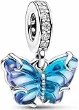 QIKAOLA 925 Sterling Silber Charms Beads für Pandora Strand Ozean Liebe Familie Tiere Charms Anhänger Fit für europäische Armbänder und Halsketten