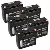 Akku-Satz Mit 5 Stück Q-Batteries 12V 23Ah Für LuXXon Elektromobile - Langlebig - Wartungsfrei - Zuverlässig - Ersatzakku - Akku - Batterie