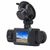 Vistreck Dashcam für Autos mit 3 Drehbaren Objektiven, 1080P HD-Video, Nachtsicht und 24-Stunden-Parkmodus