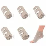 Healifty Elastische Bandage, 5 Stück (7,5cm x 4,5m) Elastische Binde in Hautfarbe Ideal für Knie, Knöchel & Sportverletzungen Atmungsaktive Kompressionsbinde mit gutem Halt