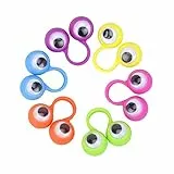 100 Stücke Eye fingerpuppe pädagogisches fingerspielzeug große Augen fingerring parteibevorzugung Spielzeug für Kinder (Gelegentliche Farbe)