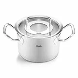 Fissler Original-Profi Collection/Edelstahl-Kochtopf (Ø 16 cm, 2,1L) Töpfe inkl. Glas-Deckel – Induktion, Silber