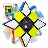 CUBIDI® Star – 3x3x1 Drehwürfel & Handkreisel – Puzzlewürfel mit Spinner-Funktion – Stressabbau & Konzentrationstraining für Büro, Schule & Freizeit